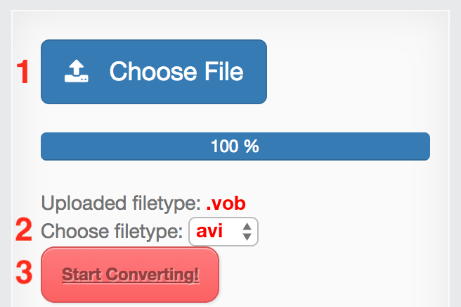 How to convert VOB files online to AVI